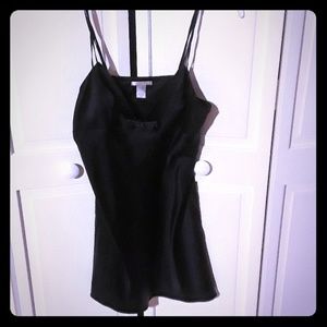 Victoria secret black silk slip